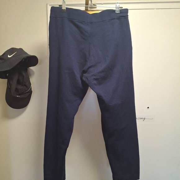 OLSEN pants LISA straight fit WITH DECORATIVE TAPE - navy SIZE M (10) - Picture 5 of 9